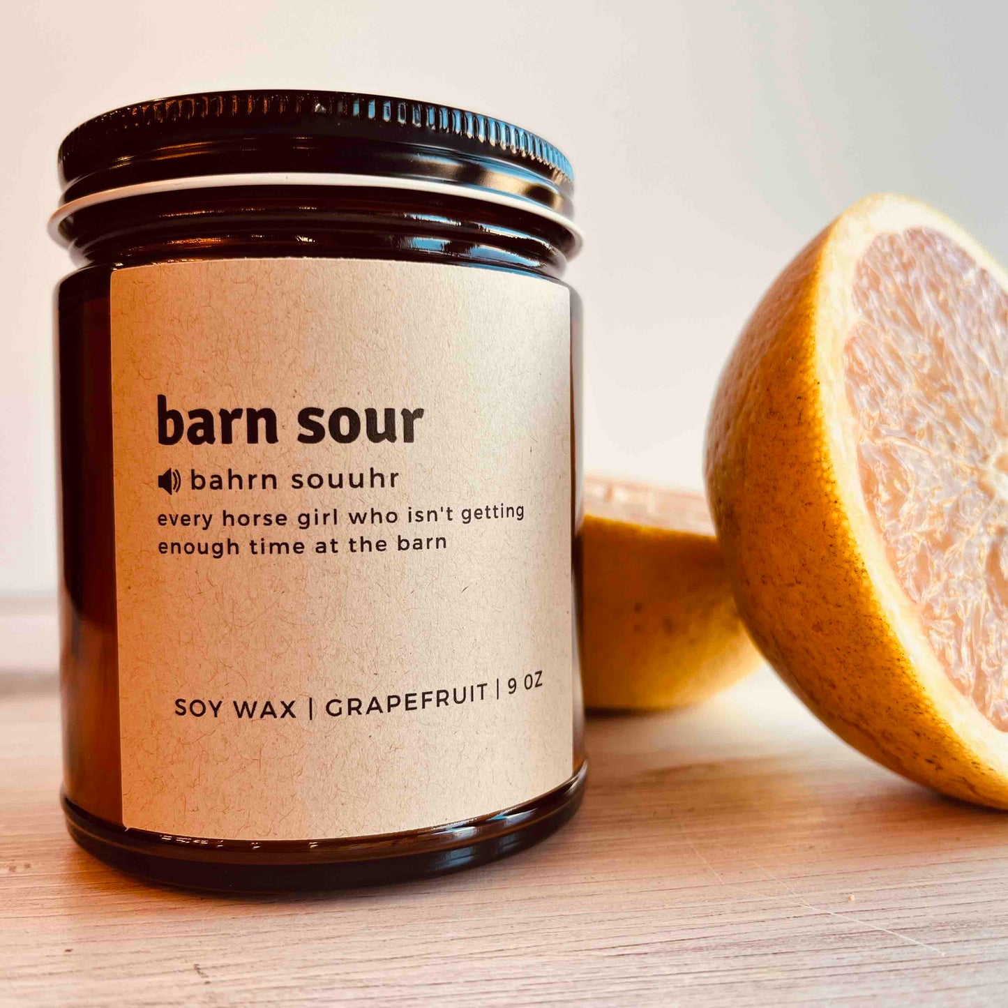 BARN SOUR CANDLE FOR HORSE GIRLS